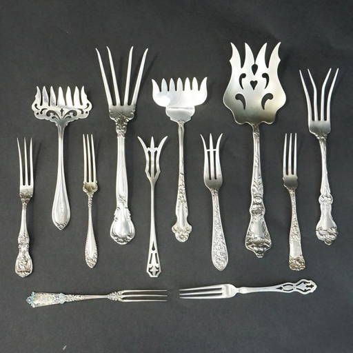 Antique Sterling Forks