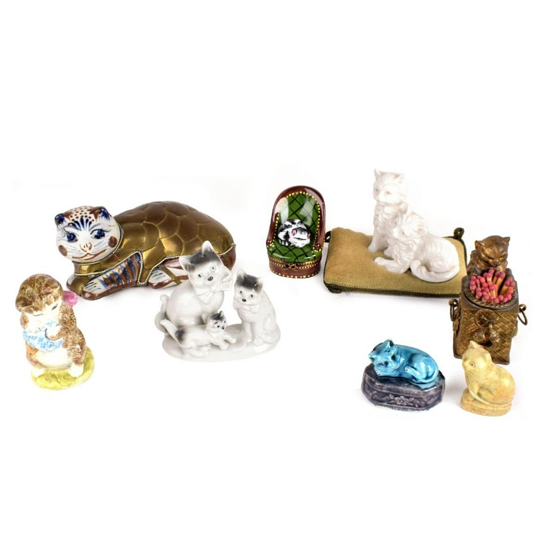 Vintage Assorted Cat Figurines (1 of 2)