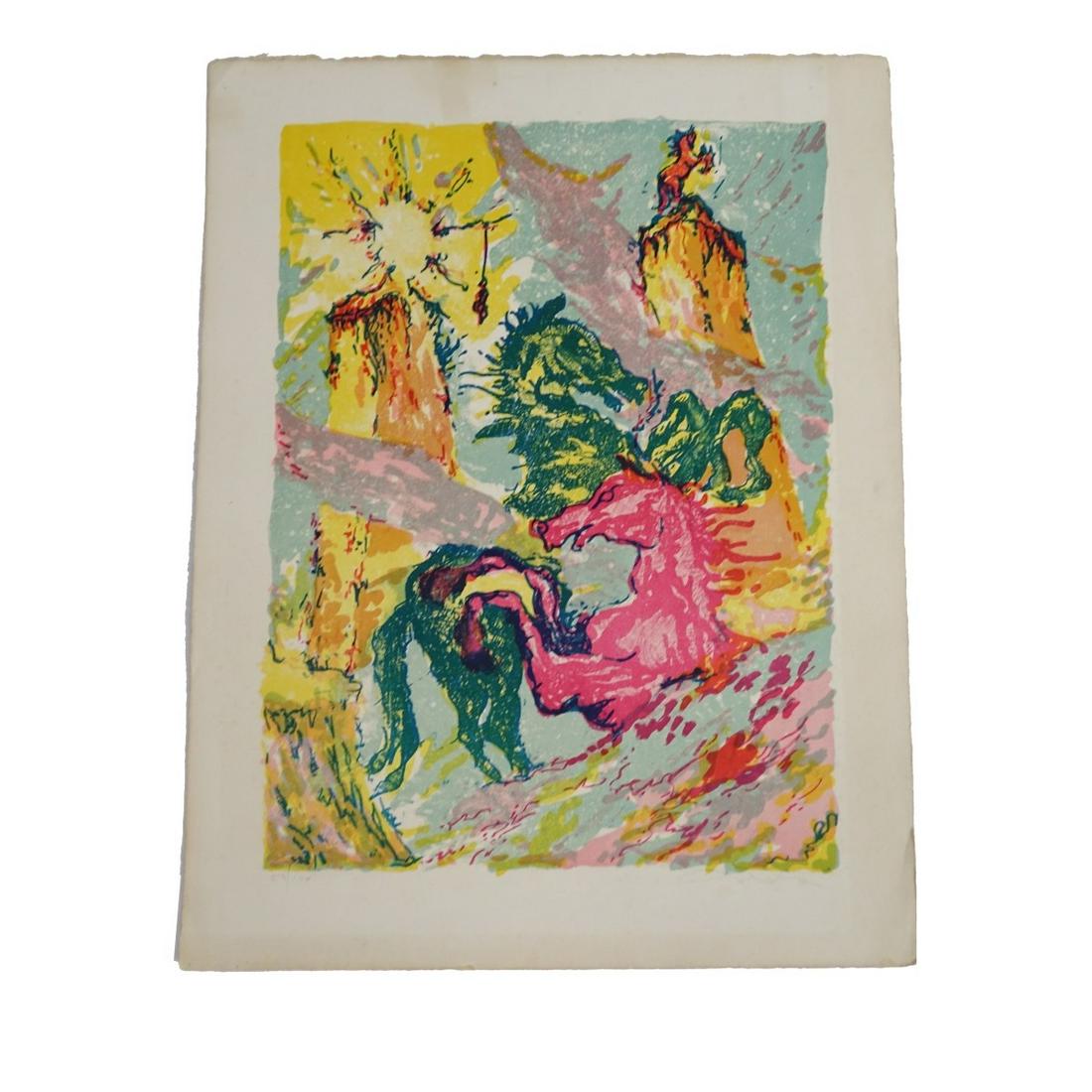 Four (4) 20th C. Lebadang Style Lithographs (1 of 8)