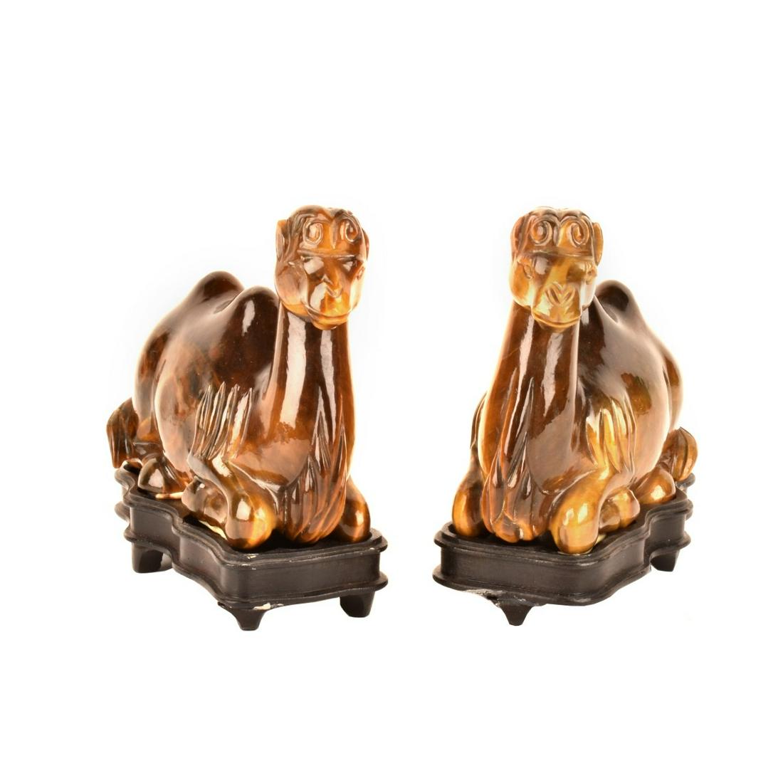 Pair of Chinese Camel Figurines (1 of 4)