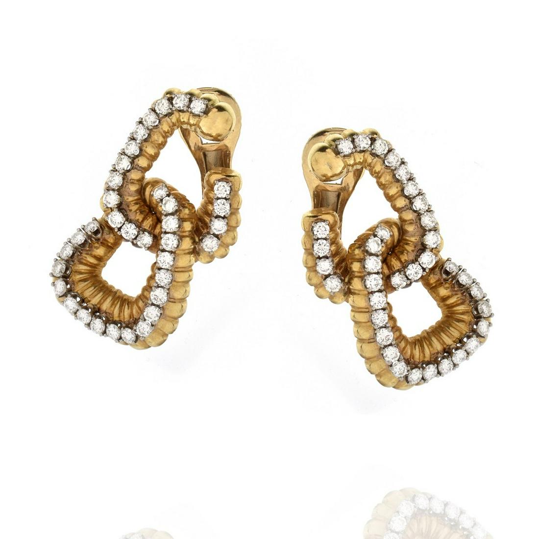 Diamond and 18K Earrings (1 of 4)