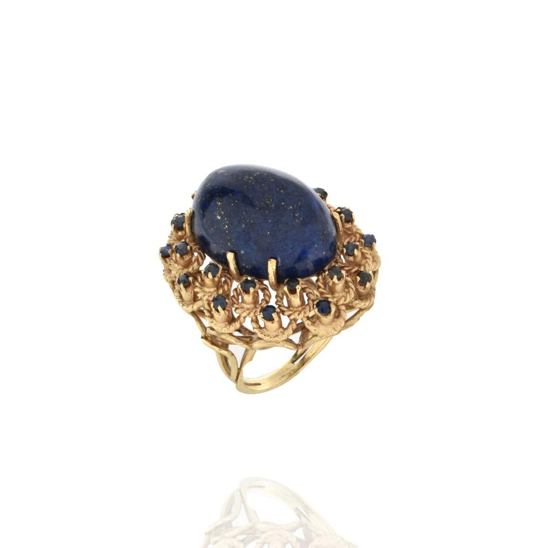 Sapphire, Lapis and 14K Ring (1 of 5)