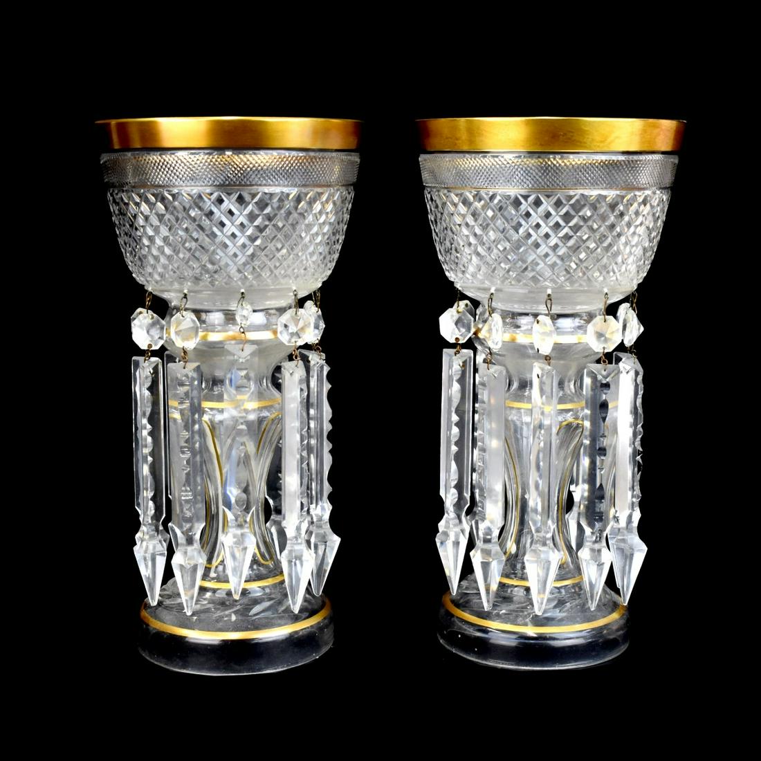 Pair of Antique Lusters (1 of 3)