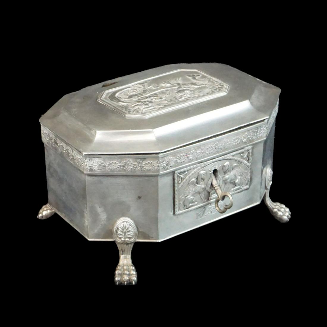 German Silver Casket Box (1 of 3)
