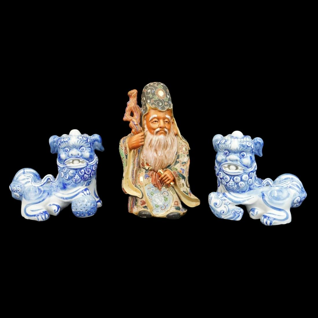 Three (3) Oriental Figurines (1 of 4)