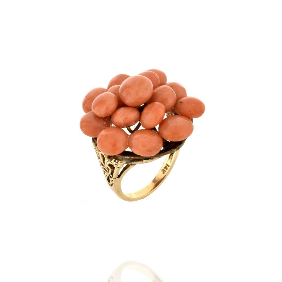 Coral and 14K Ring (1 of 5)