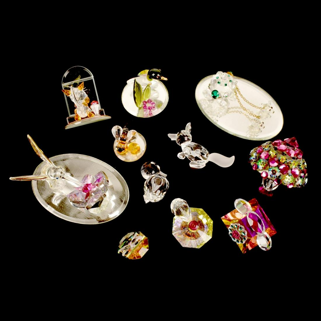 Swarovski Style Miniature Figurines (1 of 9)