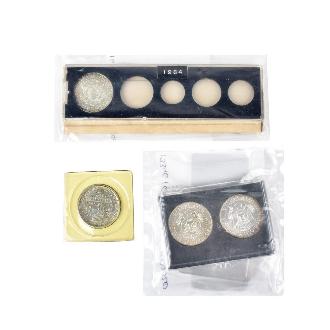 Five U.S. Silver Half Dollars (1 of 2)