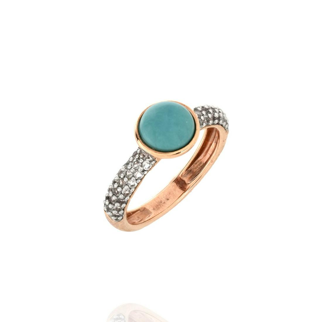 Diamond, Turquoise and 14K Ring (1 of 5)