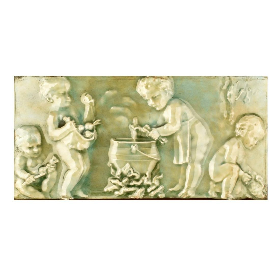 Vintage Putti Figurative Tile (1 of 6)