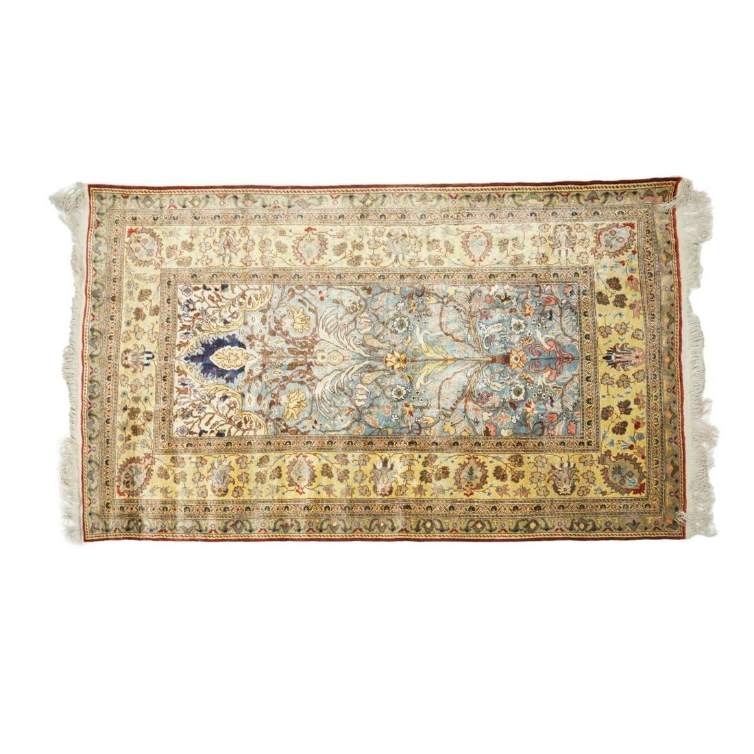 Fine Semi Antique Persian Silk Rug (1 of 3)