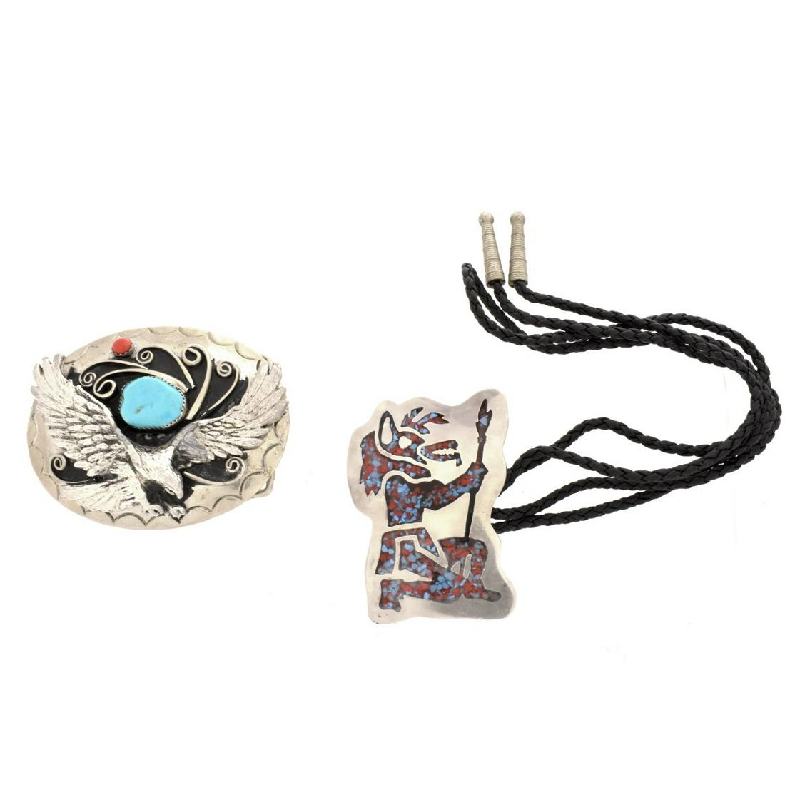 Belt Buckle and Bolo Tie (1 of 4)