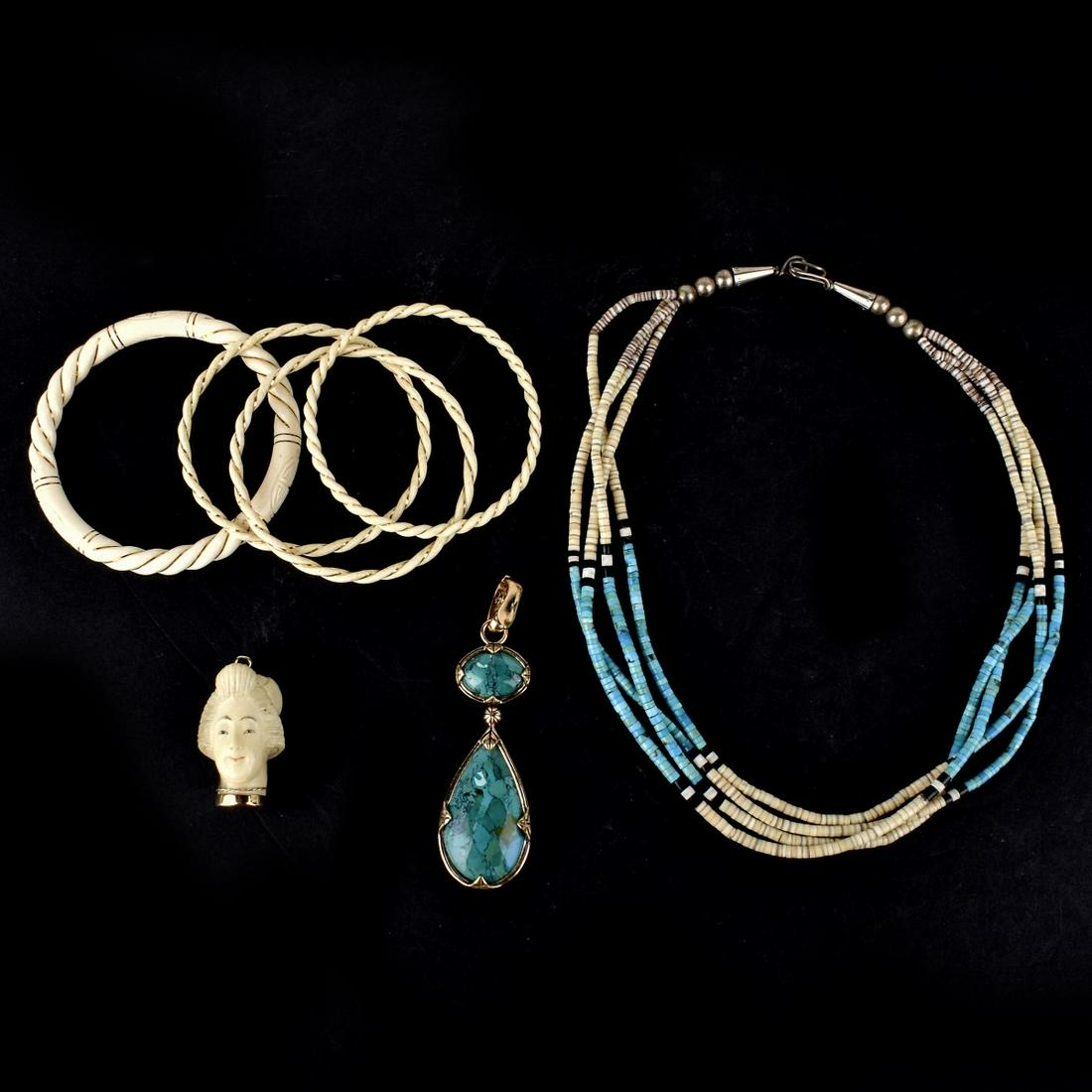 Carved and Beaded Jewelry (1 of 2)