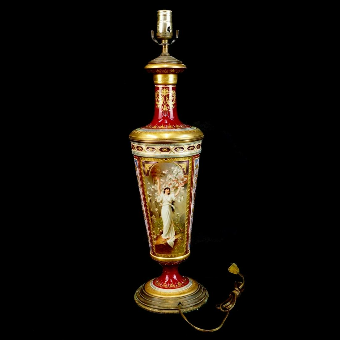 Royal Vienna Vase / Lamp (1 of 4)