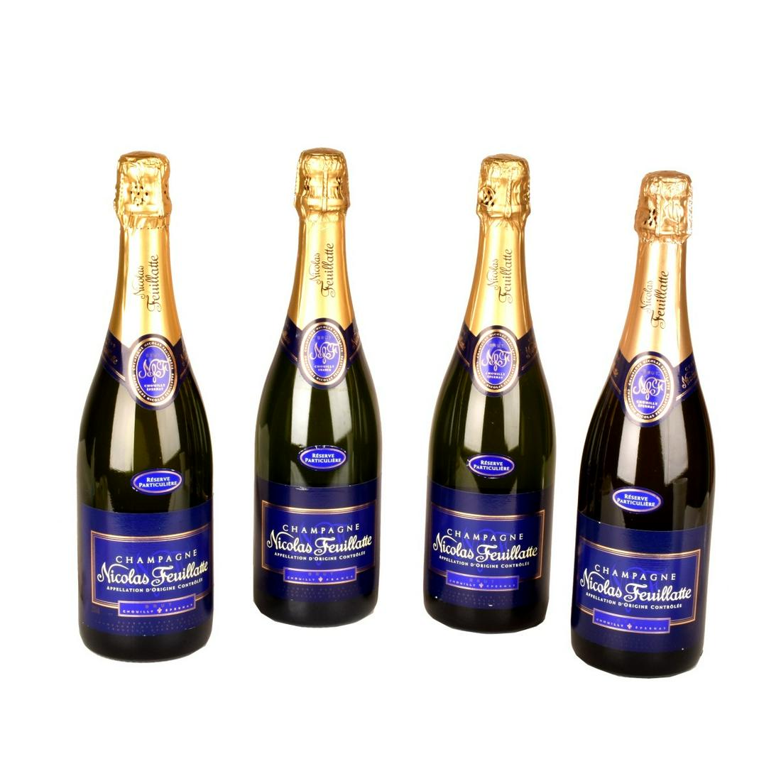 Four Nicolas Feuillatte Champagne (1 of 2)
