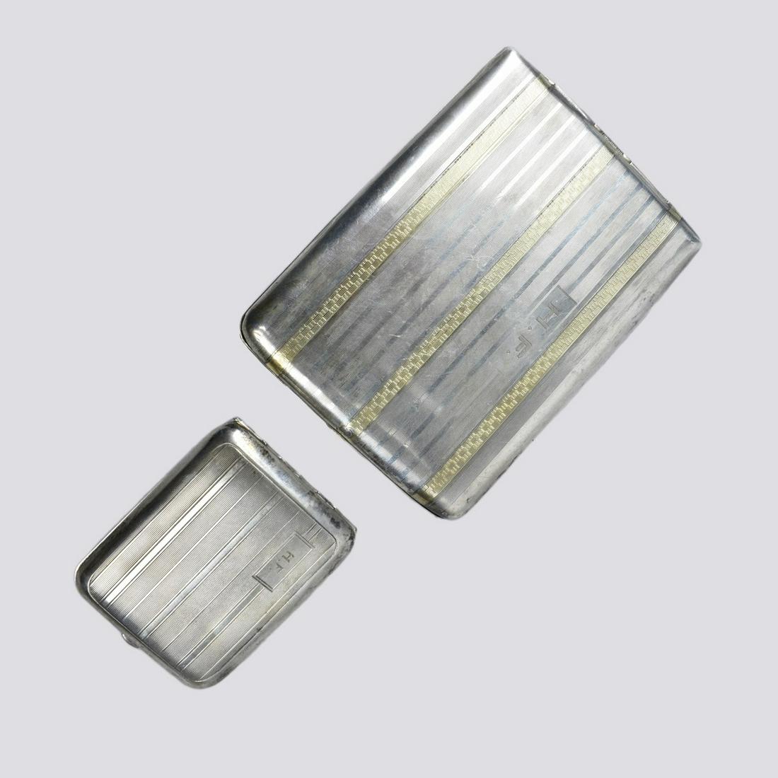 Antique Etched Sterling Silver Cases (1 of 4)