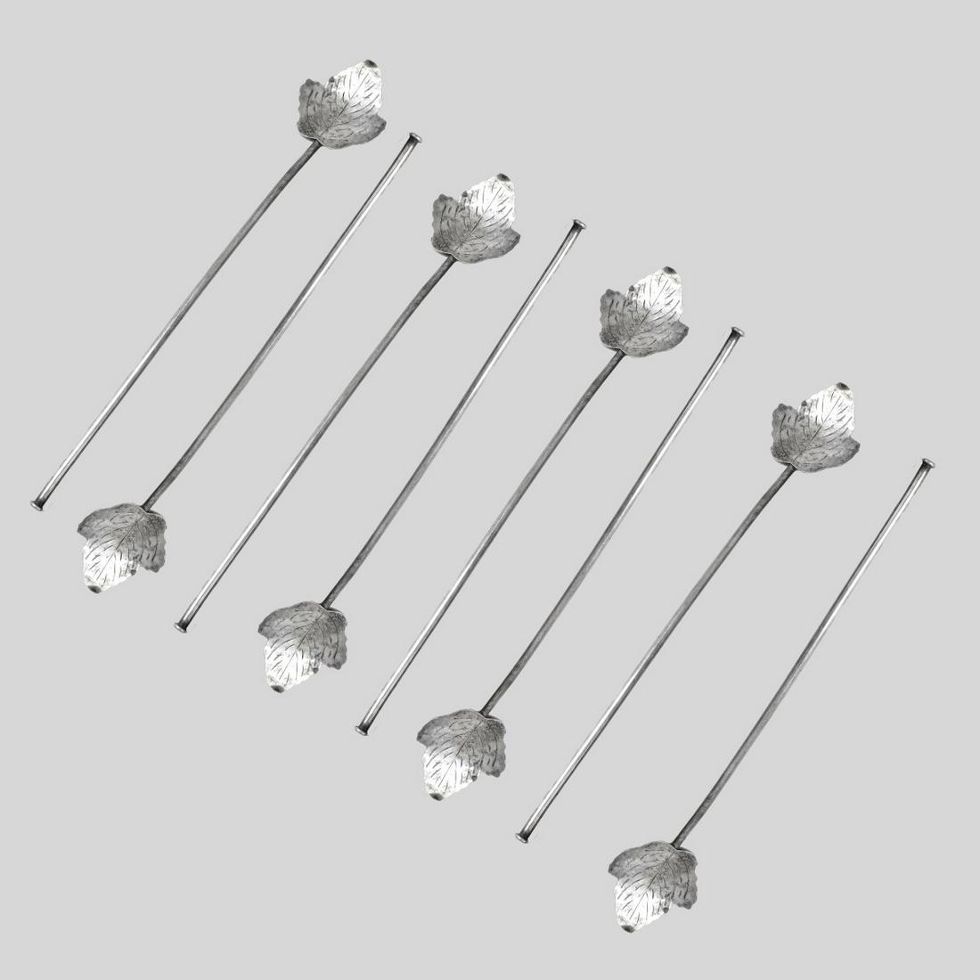 Eight Sterling Silver Ice Tea Spoons (1 of 2)