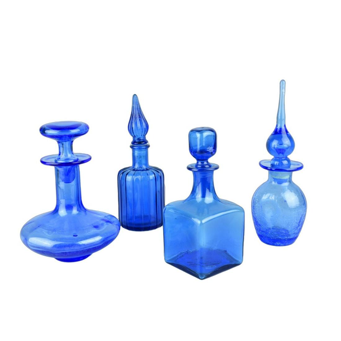 Four Vintage Glass Decanters (1 of 4)