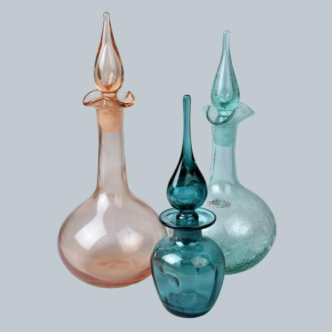 Three Blenko Glass Decanters (1 of 5)