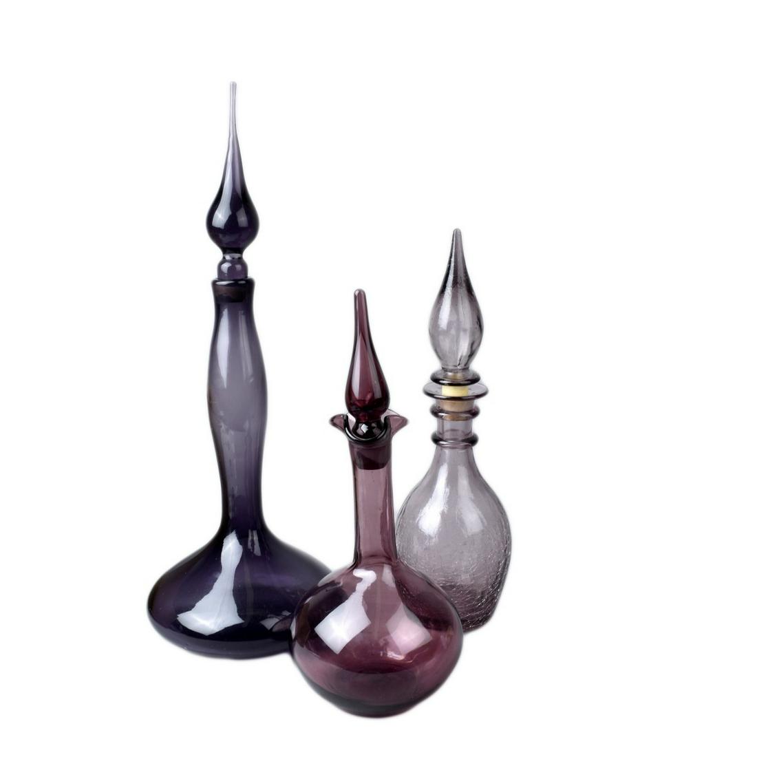 Three Blenko Glass Decanters (1 of 4)