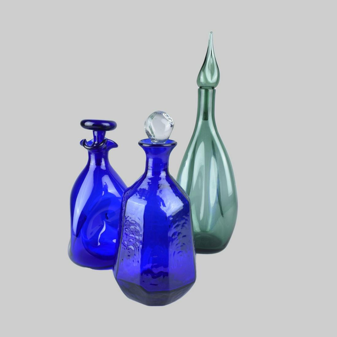 Three Blenko Glass Decanters (1 of 6)