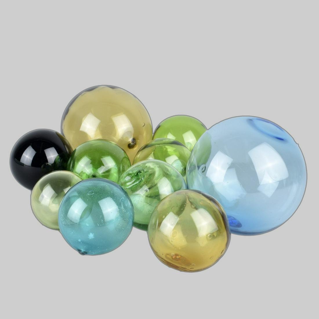 Ten Hand Blown Murano Glass Balls (1 of 3)