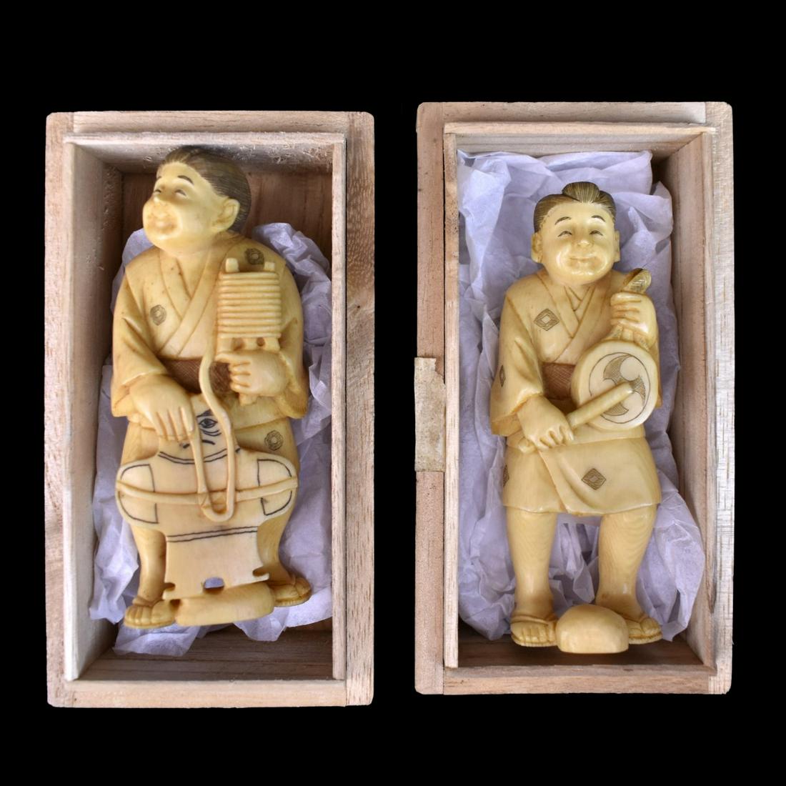 Japanese Okimono Figurines (1 of 4)