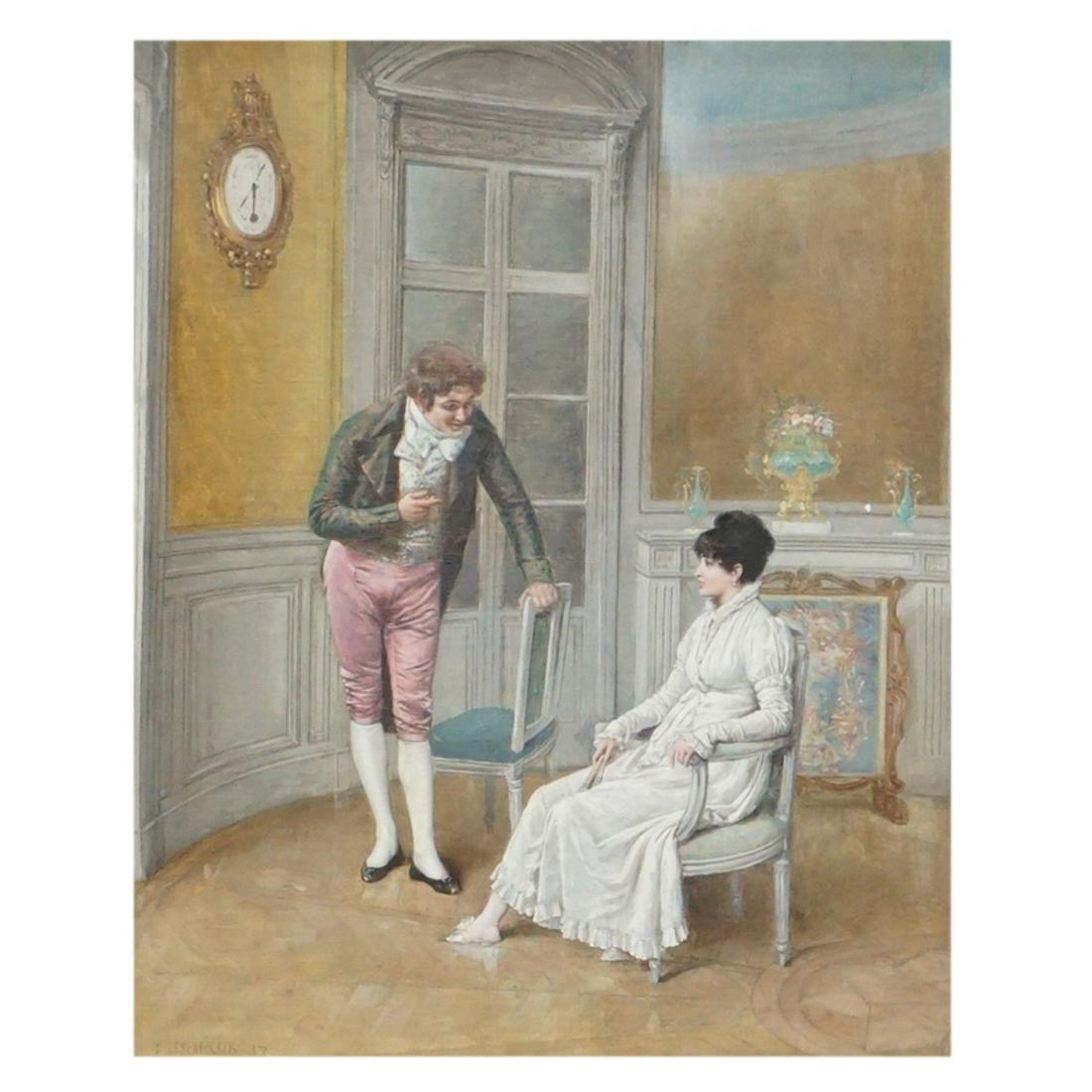 Attrib: Paul Joseph Leyendecker (Born 1842) O/C (1 of 4)