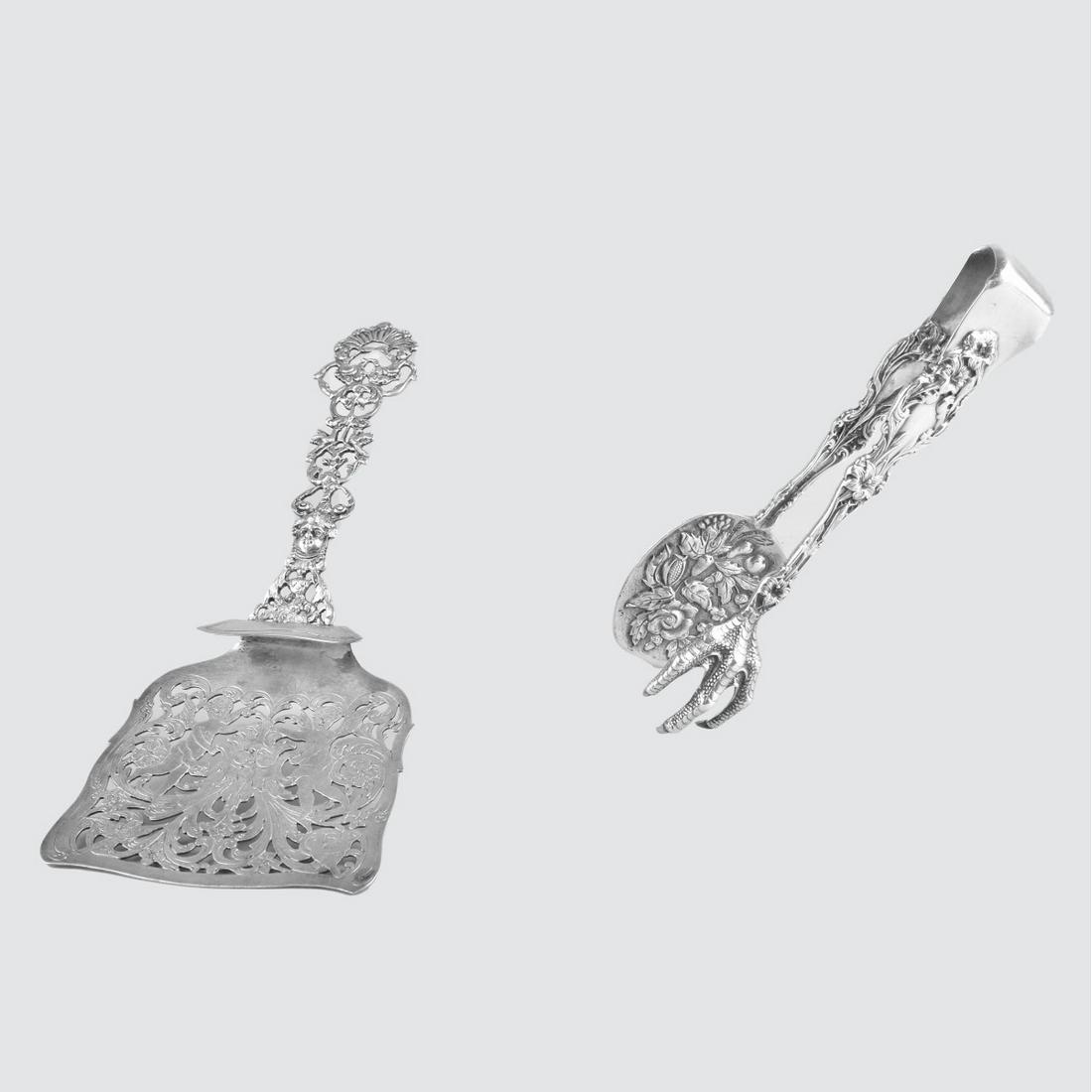 Two Antique Sterling Silver Tableware (1 of 9)