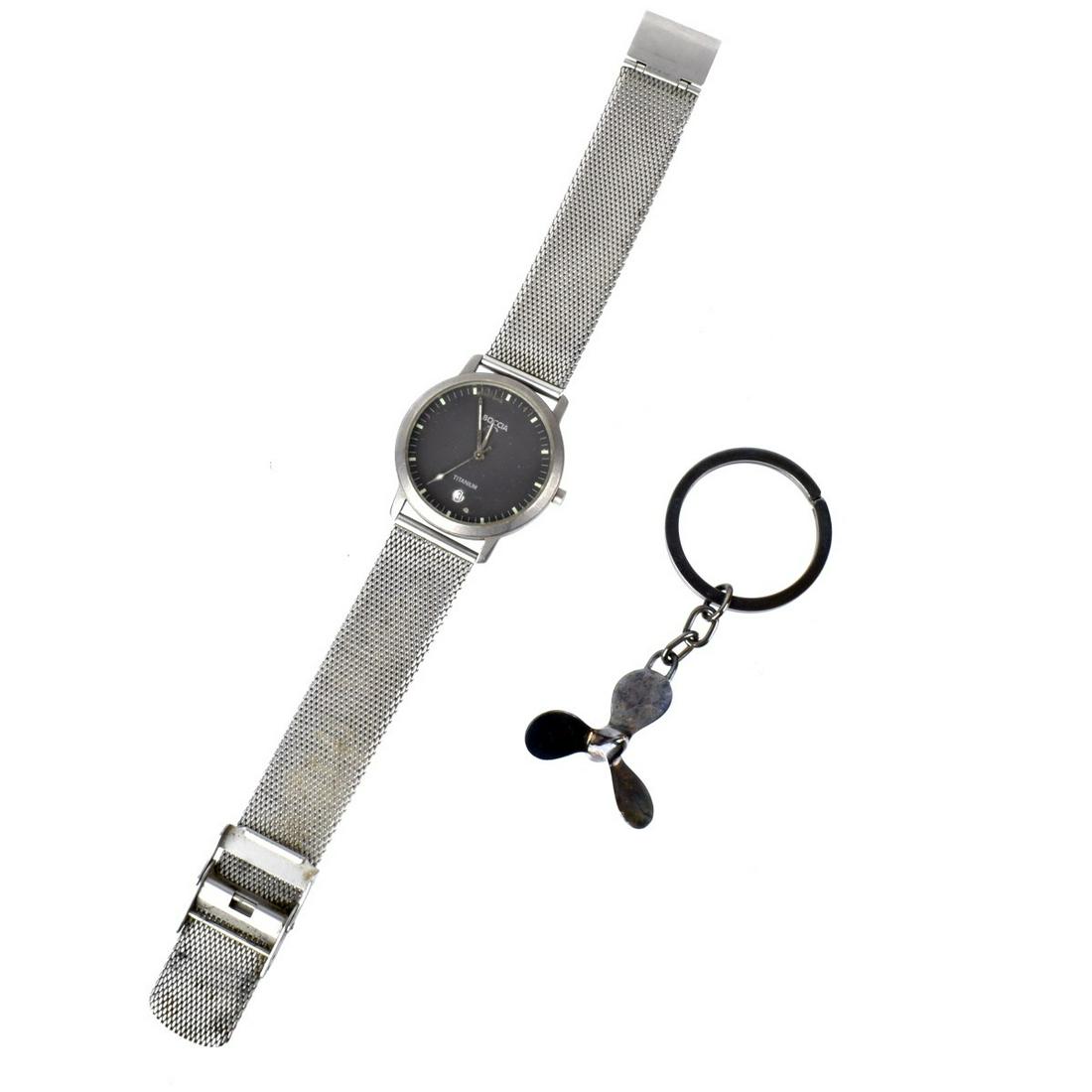 Boccia Watch and Silver Key Ring (1 of 3)