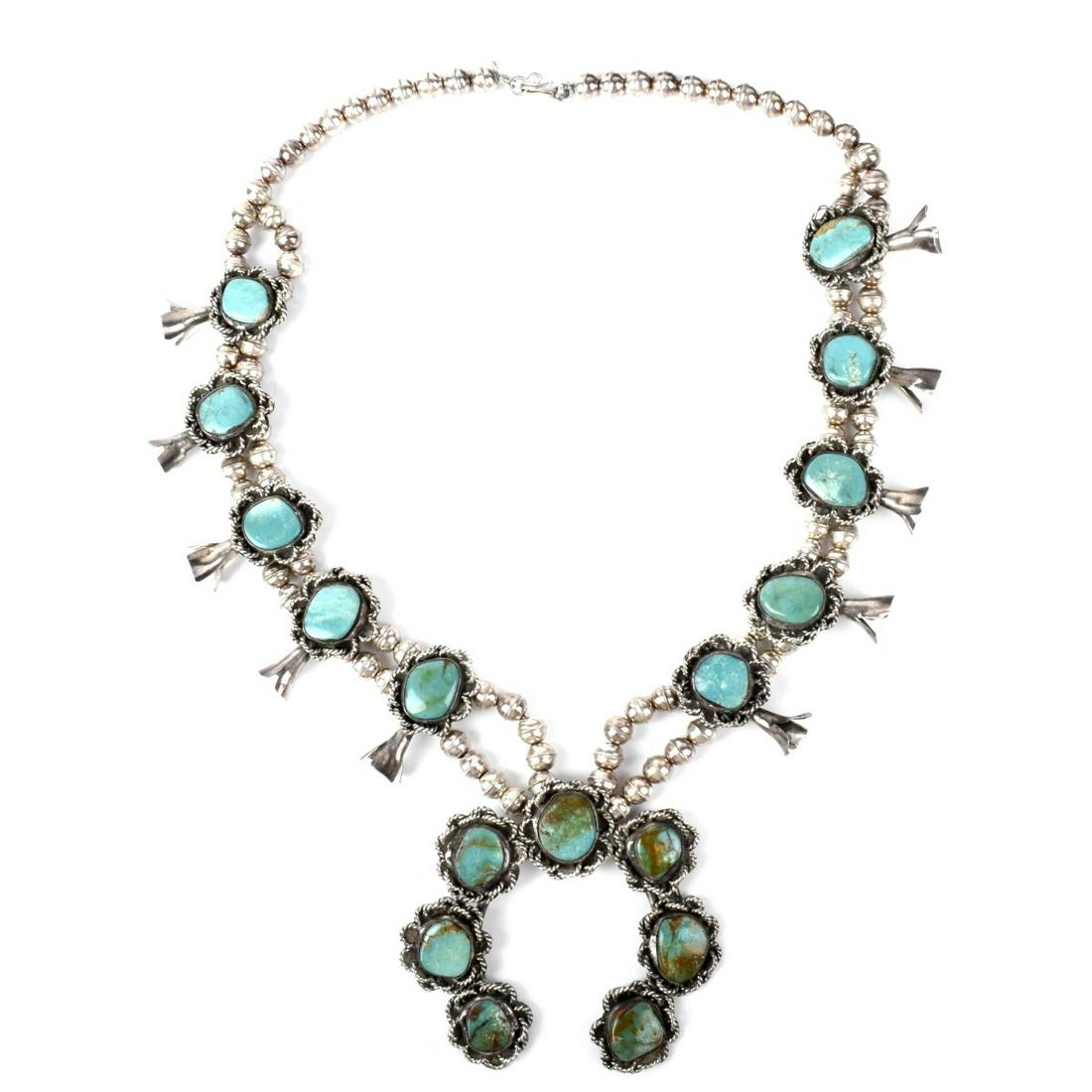 Vintage Native American Sterling Necklace (1 of 2)