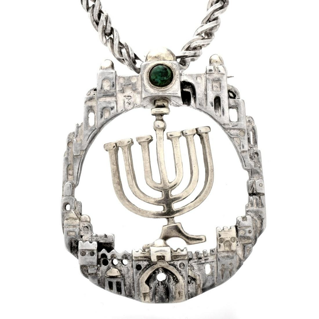 Vintage Frank Meisler Sterling Pendant with Chain (1 of 3)