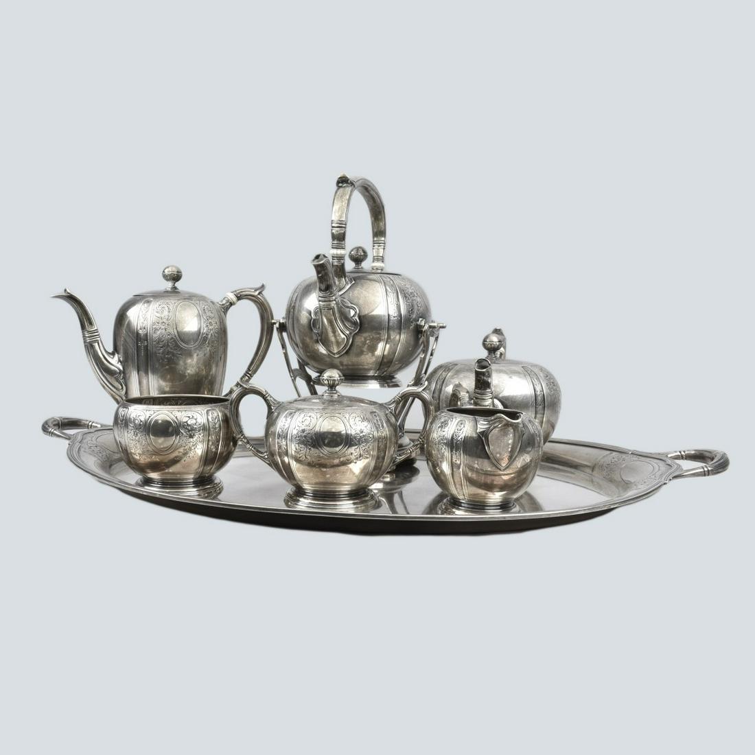 Antique Gorham Sterling Tea Set (1 of 9)