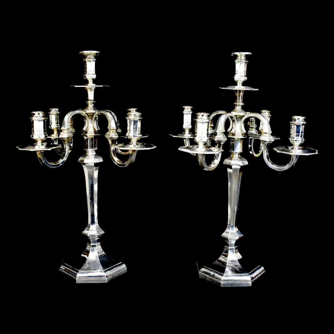 Pr German 800 Silver Candelabra (1 of 4)