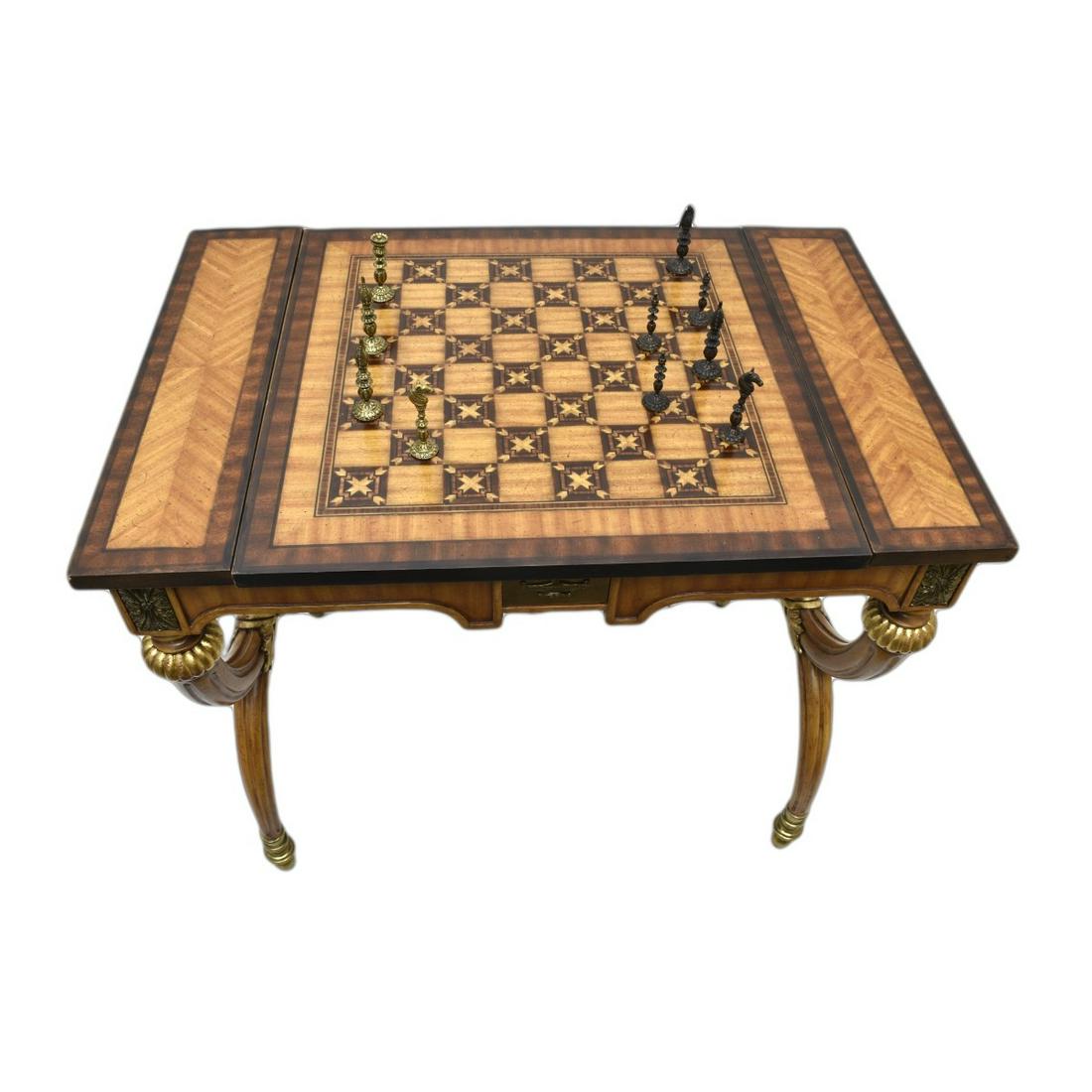 Henredon Furniture Co Game Table W/ Two Chairs