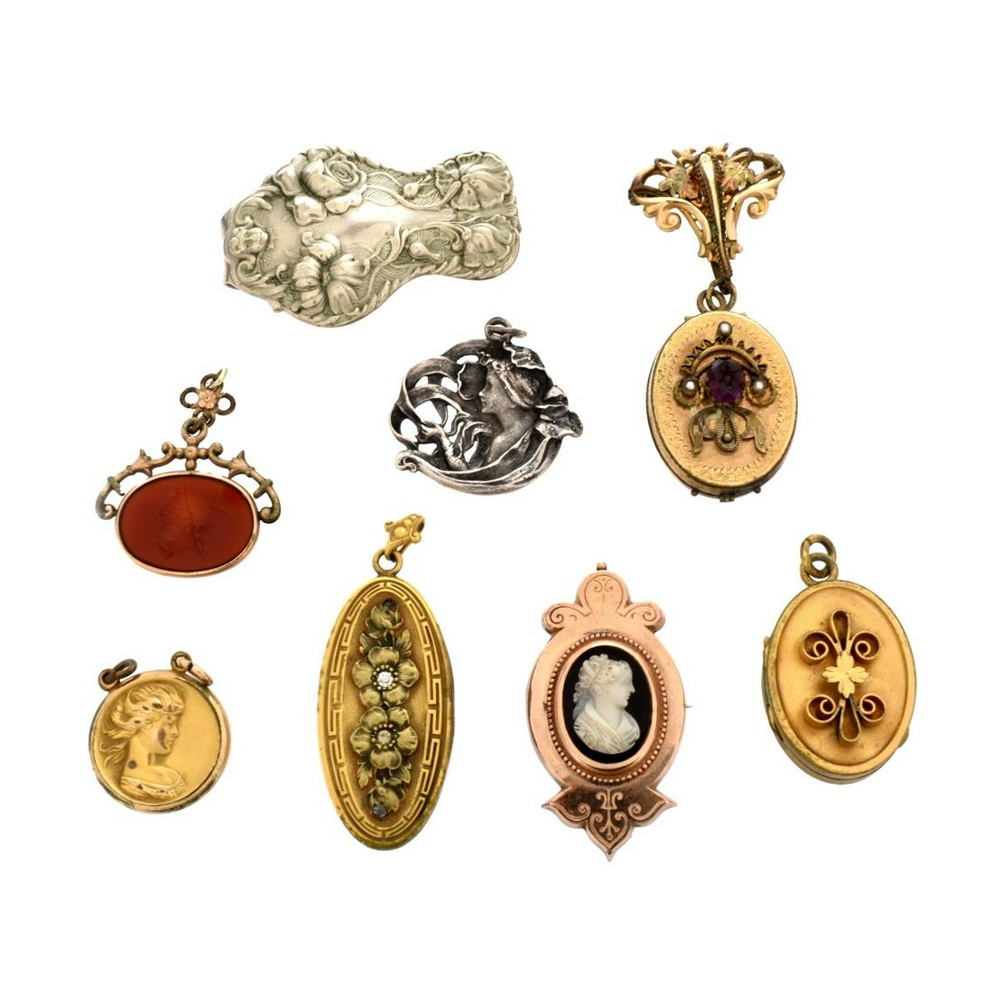 Misc. Art Nouveau Jewelry (1 of 2)