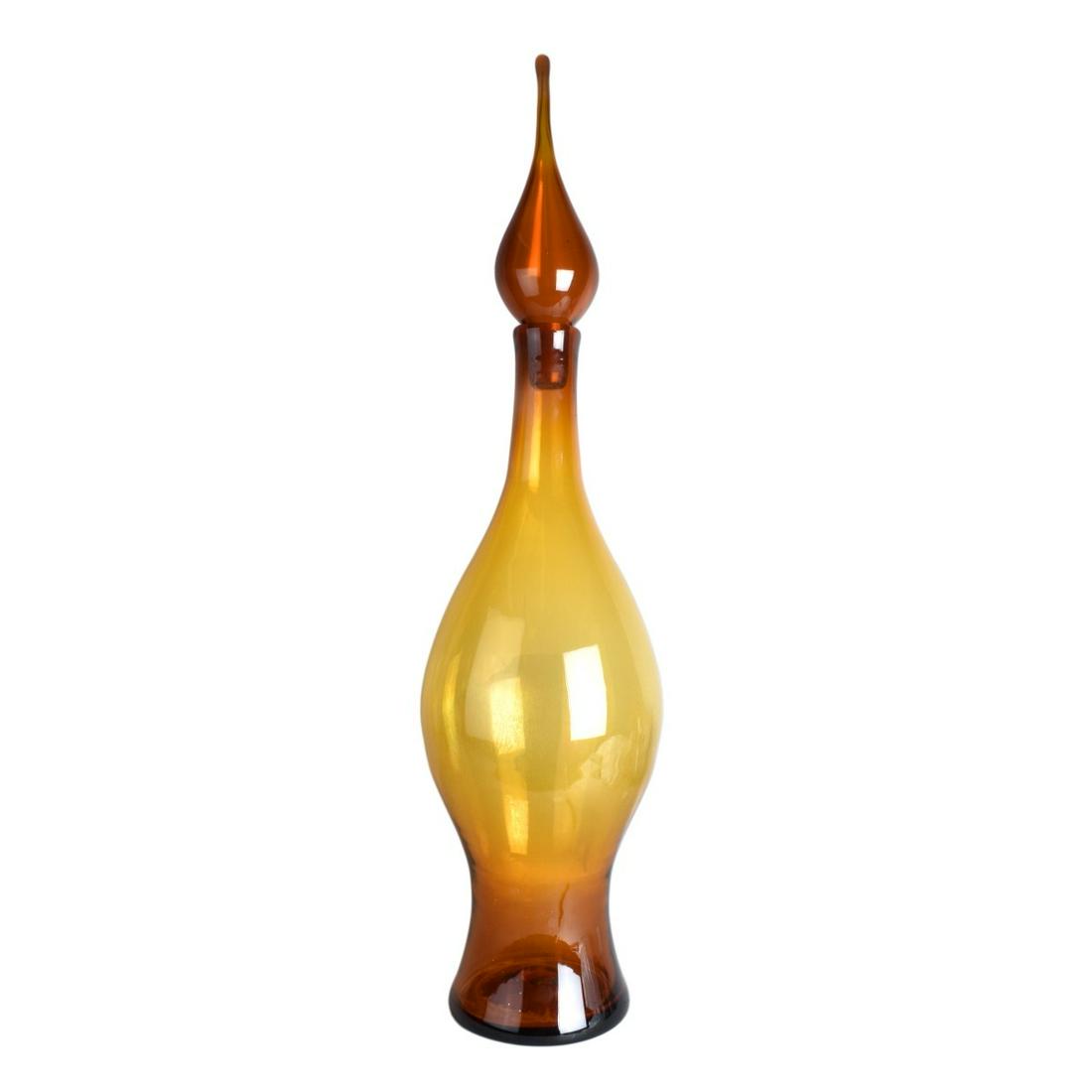 Blenko Art Glass Vessel with Stopper (1 of 4)