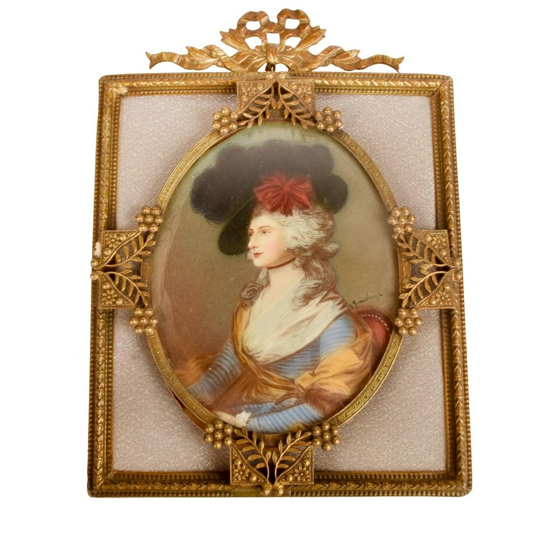 19th C. Miniature Portrait Sarah Siddons (1 of 4)