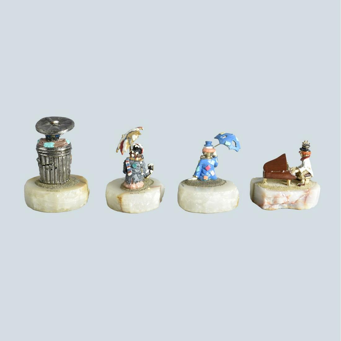 Ron Lee Enamel Clown Figures (1 of 4)