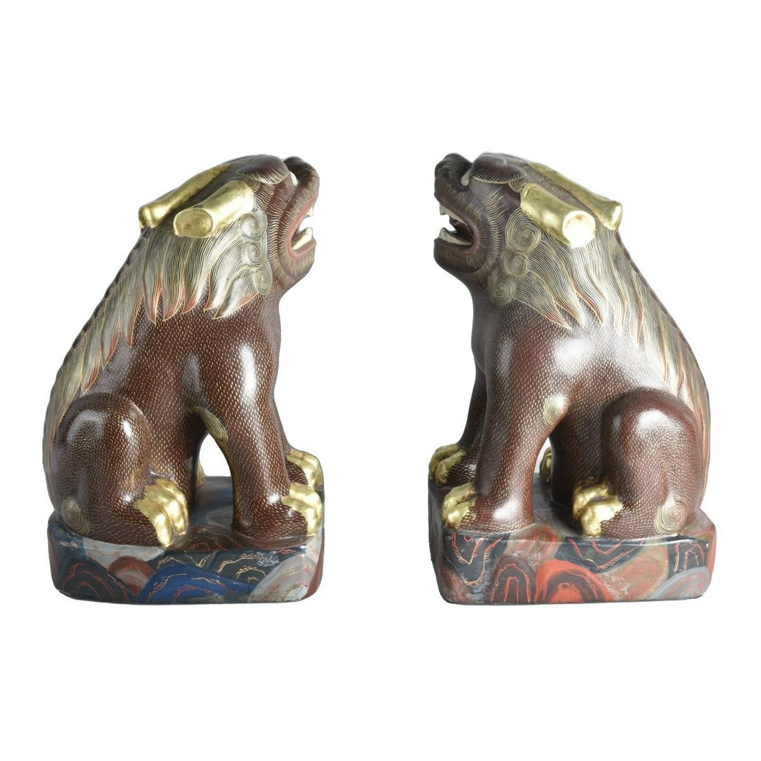 Pair of Chinese Foo Dogs (1 of 6)