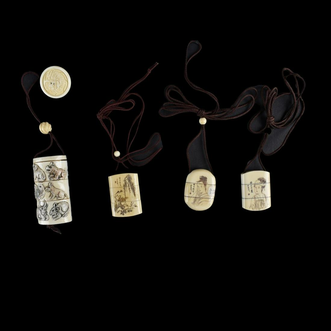 Four Antique Japanese Enro Boxes (1 of 4)