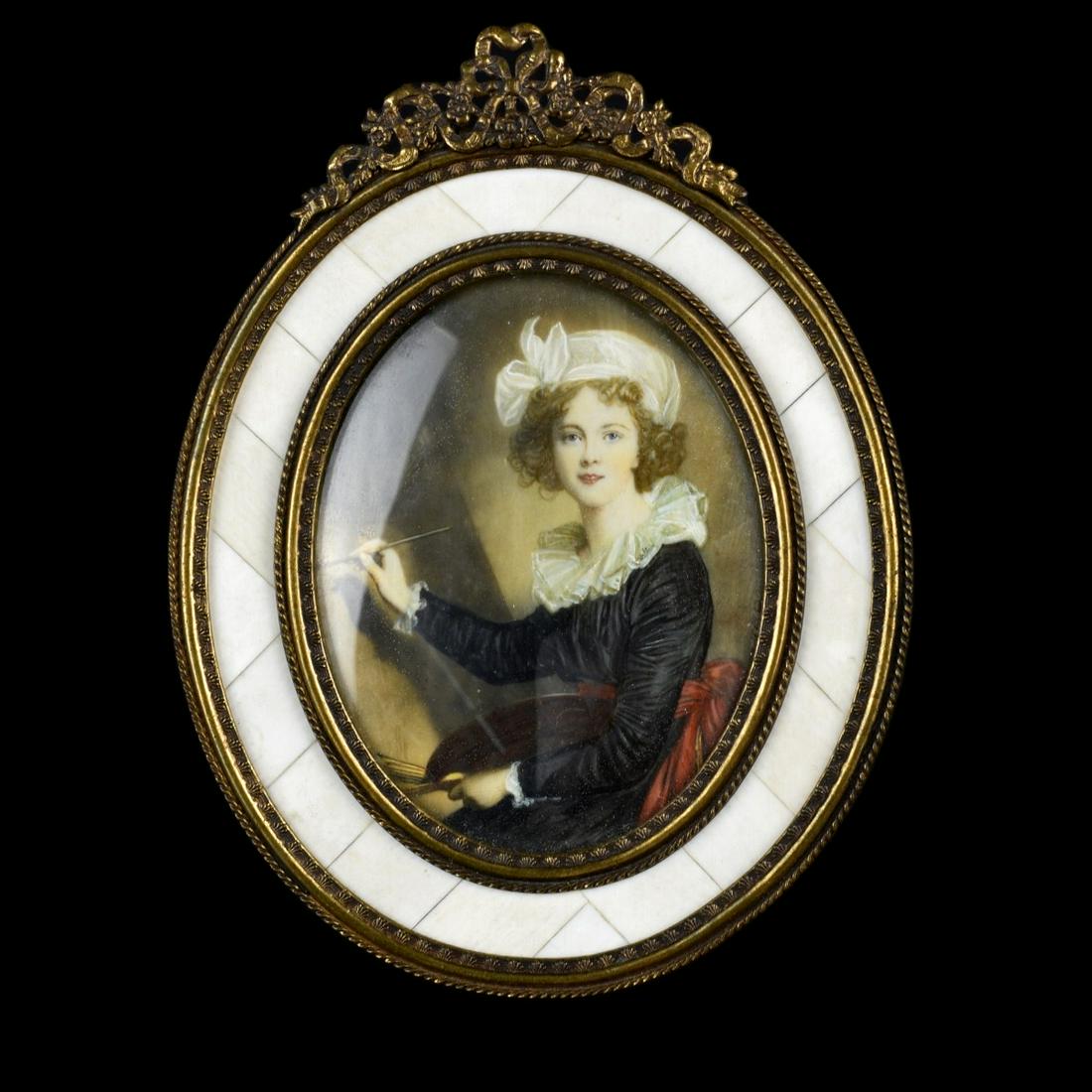 Antique Italian Hand Painted Miniature (1 of 4)