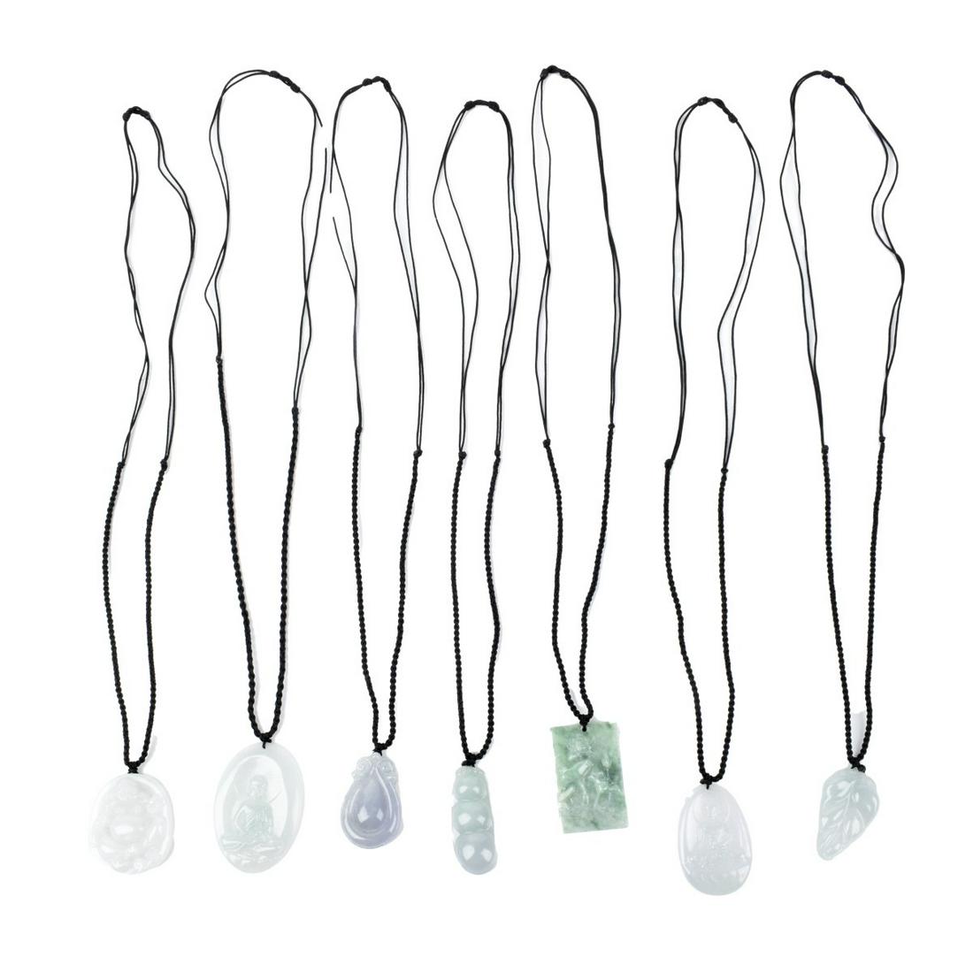 Seven (7) Jade Pendants (1 of 1)