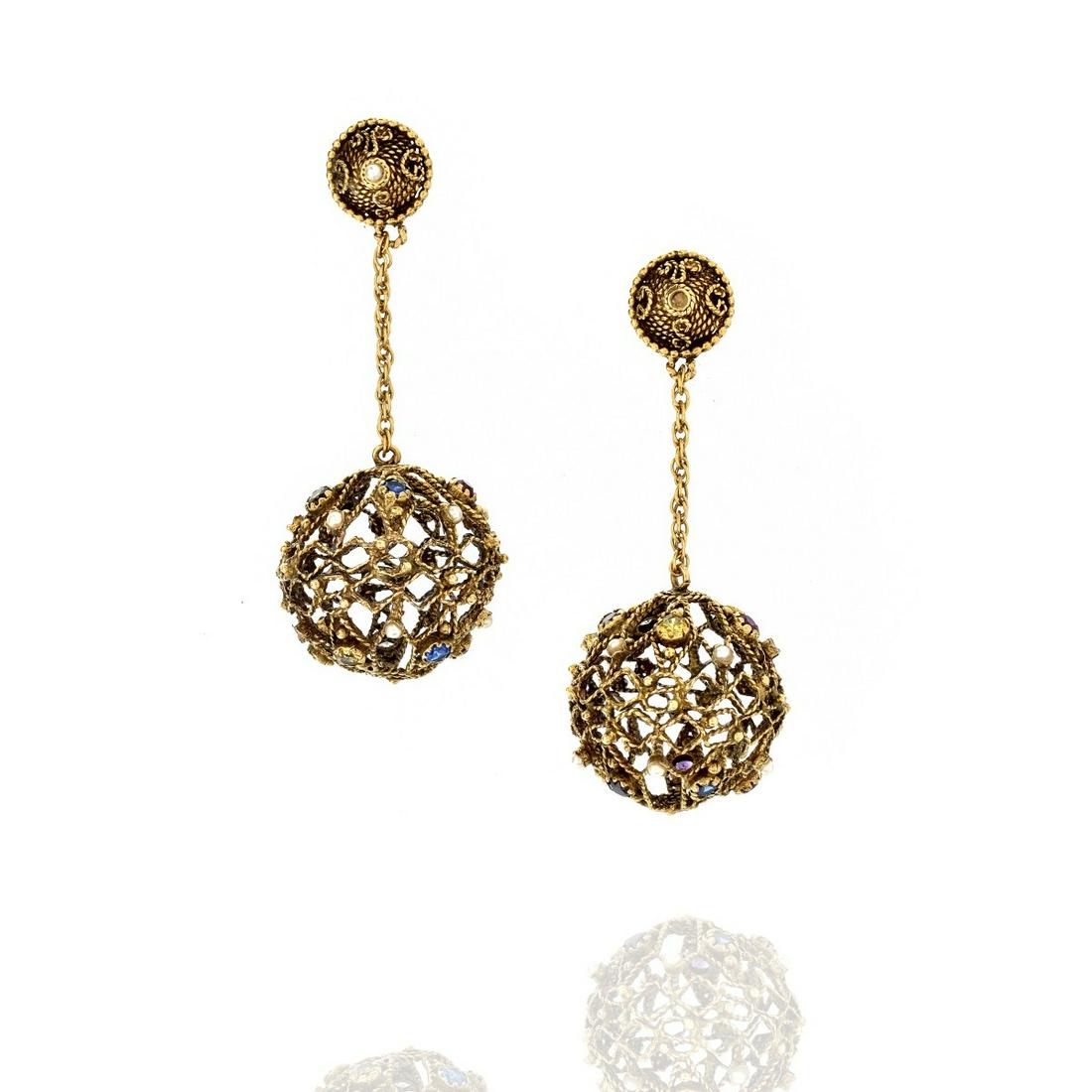 Gemstone and 14K Earrings (1 of 5)