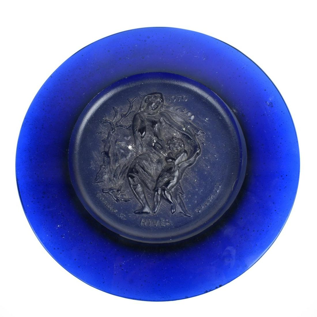 1970 Daum "Hiver" Plate (1 of 5)