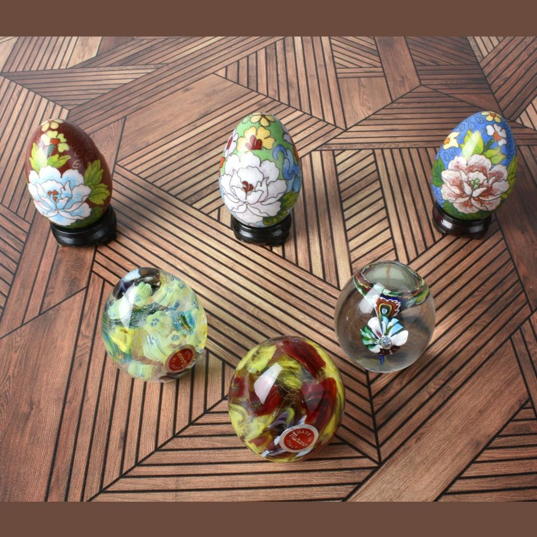 Vintage Assorted Egg Paperweights (1 of 4)