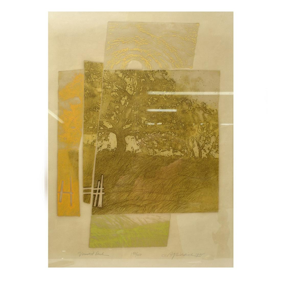 R. S. Riddick (Born 1952) Color Etching (1 of 6)