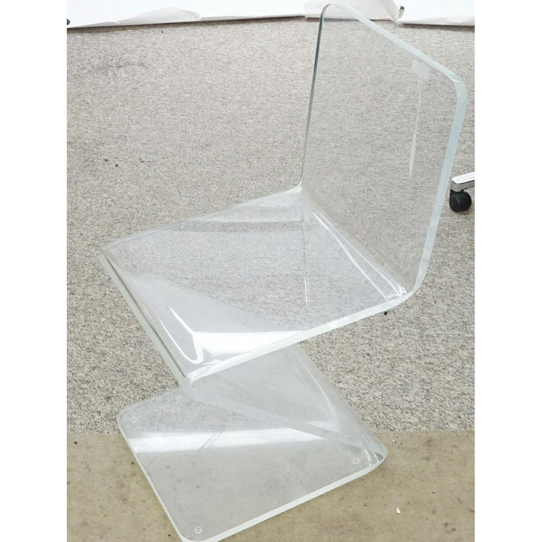 Lucite Cantilevered Side Chair (1 of 3)