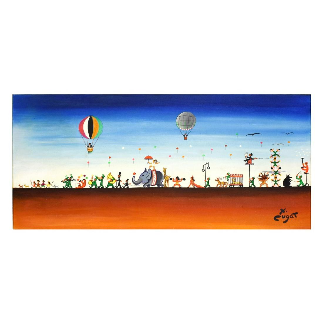 Xavier Cugat (1900 - 1990) O/C Circus (1 of 6)