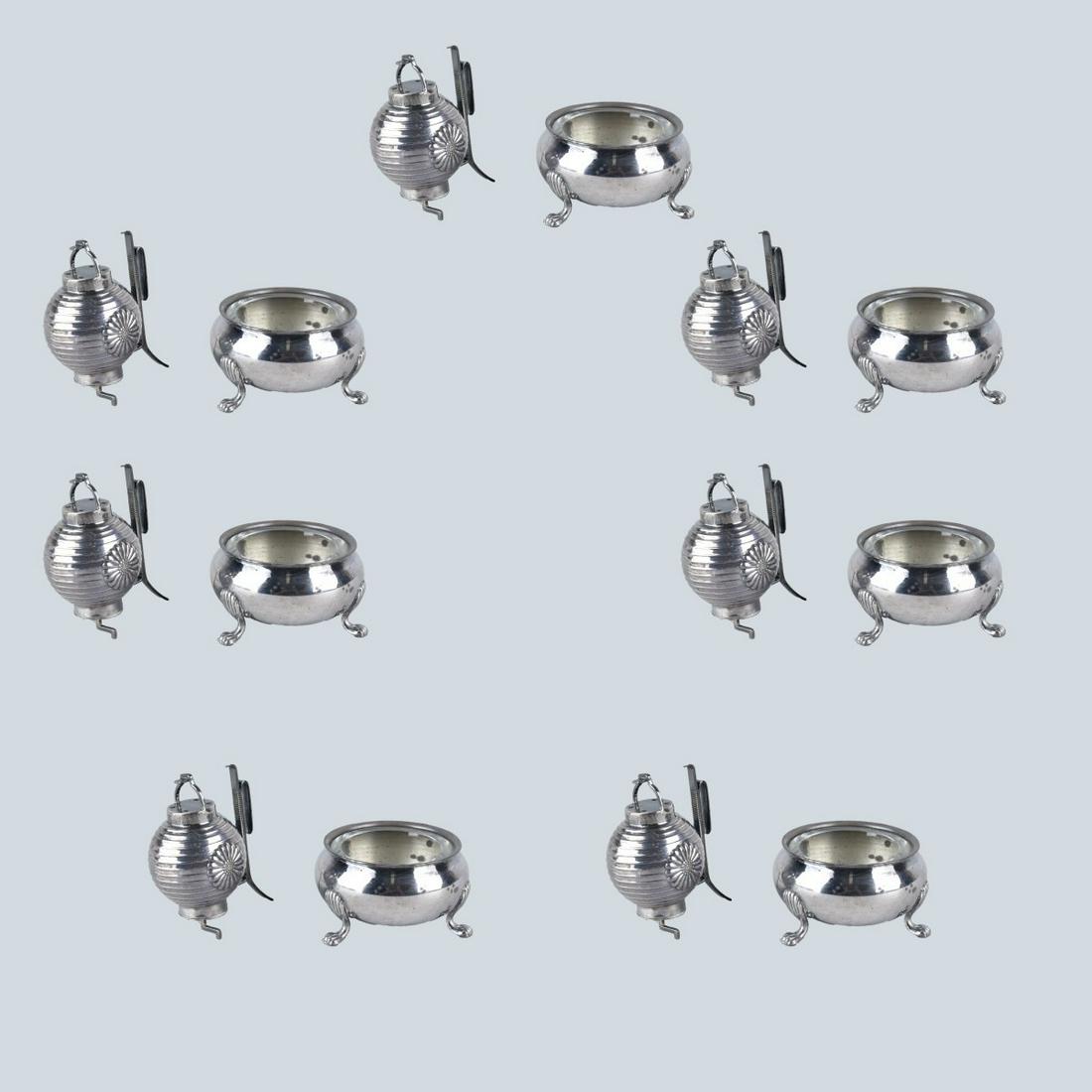 Fifteen Sterling Salt Cellar Lantern Pepper Shaker (1 of 7)